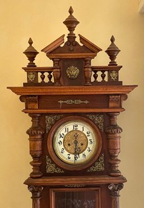 lot 12 image: Antique Gustav Becker Clock