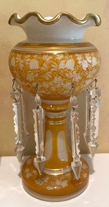 lot 13 image: Pair of Antique Mantle Lusters