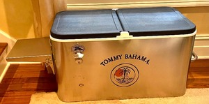 lot 58 image: Tommy Bahama Cooler and 7 Foot Ground Breaker Umbrella