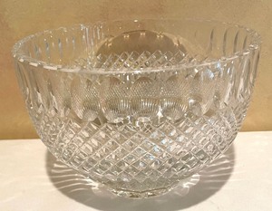 lot 70 image: Trio of Crystal and Cut Glass Serving Pieces
