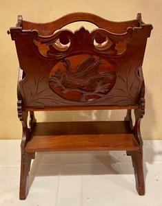 lot 84 image: Antique Wooden Literature Rack