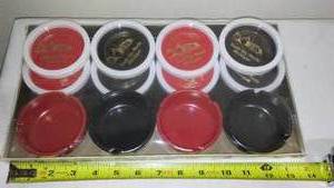 lot 534 image: Card Playing set of Coasters and Ashtrays. New Old Stock