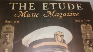 lot 538 image: The Etude Music Magazine. Apr., June, July