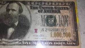 lot 509 image: 1,000,000 Dollar in display. Regular size.