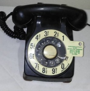lot 506 image: Vintage Rotary Dial Phone.  Made by Kellogg