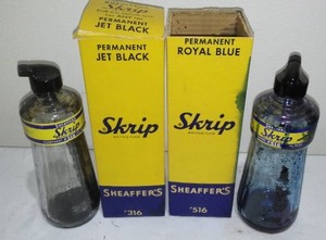 lot 549 image: Schaefers Skrip Ink Bottles and Boxes.