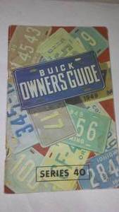 lot 575 image: July 1949 Buick Owners Manual.
