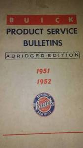 lot 580 image: Buick Product Service Bulletins 1951, 1952.