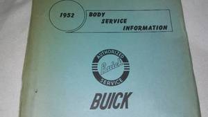 lot 581 image: Buick 1952 Body Service Information Binder.
