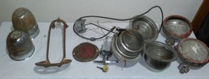lot 606 image: Misc. Auto, carriage, trailer parts, lights and more