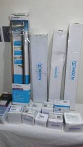 lot 609 image: Moen Towel Bars, hooks and more.
