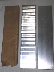 lot 628 image: Vintage aluminum storage container.