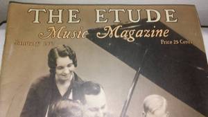 lot 655 image: The Etude Music Magazine 1937.