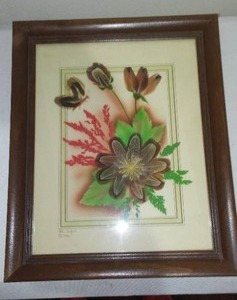 lot 656 image: Prairie Pictures, ND. Vintage Artwork is made of all natural materials.