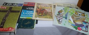 lot 718 image: Misc. Newspapers, Magazines and more. Owls, J.F.K., Steely Dan, Tom Landy.