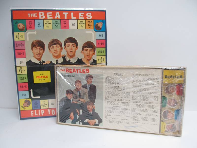 Milton Bradley The BEATLES Flip Your Wig Game HUGE World Class