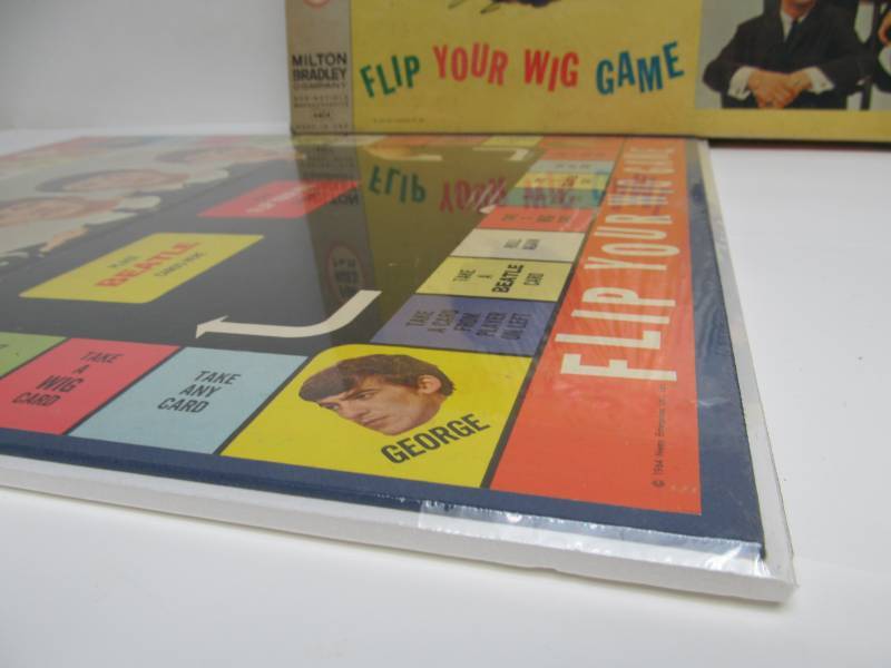 Milton Bradley The BEATLES Flip Your Wig Game HUGE World Class