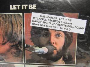 lot 7 image: The Beatles LET IT BE Record Album