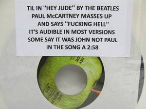 lot 12 image: The Beatles on Apple 45 - Hey JudeRevolution 
