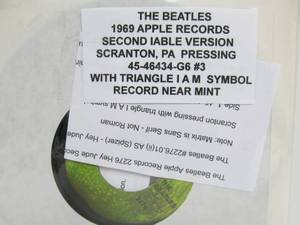 lot 14 image: The Beatles on Apple 45 - Hey JudeRevolution 