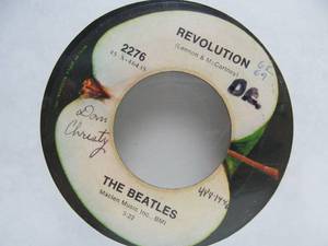lot 15 image: The Beatles on Apple 45 - Hey JudeRevolution 