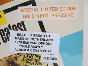 lot 27 image: Limited Edition Gold Vinyl Pressing BEATLES Greatest