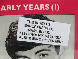 lot 31 image: 1981 Phoenix Records The BEATLES Early Years (1)