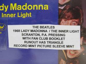 lot 38 image: The BEATLES Lady Madonna - The Inner Light 45 Record wSleeve
