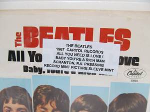 lot 40 image: The BEATLES All You Need Is LoveBaby Youre A Rich Man 45