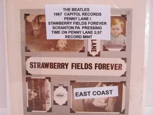 lot 47 image: The BEATLES Penny LaneStrawberry Fields Forever