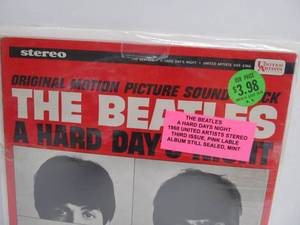 lot 48 image: The Beatles STILL SEALED Original Motion Pictures Soundtrack A Hard Days Night