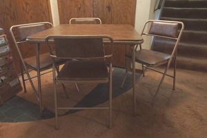 lot 82 image: card table set