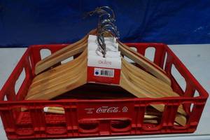 lot 278 image: Wooden Clothes Hangers