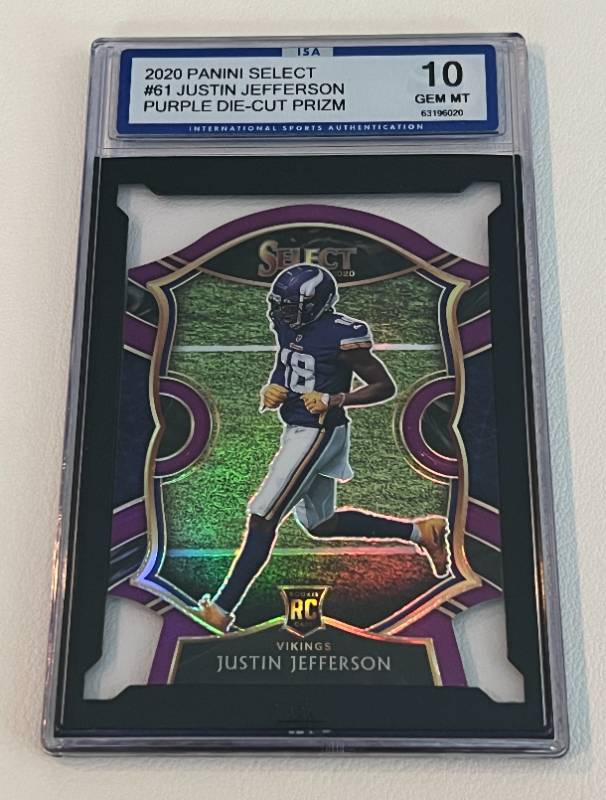 2020 Panini Select #61 Justin Jefferson Minnesota Vikings