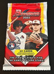 lot 60 image: 2023 Bowman Baseball Pack of 10 Cards Sealed