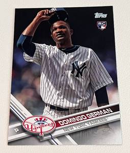 lot 85 image: Domingo German RC 2017 Topps Update Series #US2 Baseball Card - Just pitched a perfect game