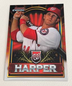 lot 146 image: Bryce Harper RC Red Refractor - 2011 Bowman Chrome #BCE1 Rookie Baseball Card