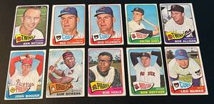 lot 179 image: 1965 Topps Baseball Card Lot of 20 vintage cards, includes Twins