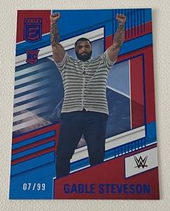 lot 353 image: Gable Steveson RC 99 - 2022 WWE Chronicles Elite #251 - Minnesota Wrestling Legend, Olympic Champion, very rare numbered 0799