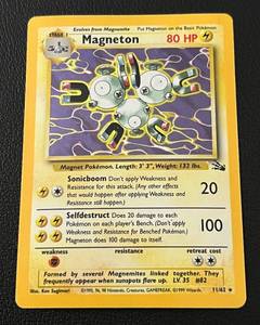 lot 358 image: Magneton Pokemon Holo Card 1162, RARE