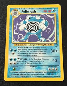lot 360 image: Poliwrath Pokemon Card Holo 15130, RARE