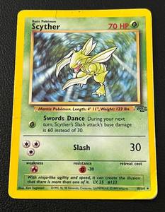 lot 361 image: Scyther Pokemon Card Holo 1064, RARE