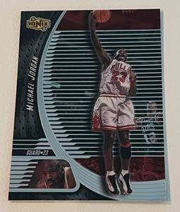lot 197 image: Michael Jordan 1998 UD Ionix #13 Basketball Card