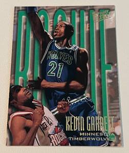 lot 206 image: Kevin Garnett RC - 1995-96 Fleer Ultra # 274 Minnesota Timberwolves Rookie Basketball Card