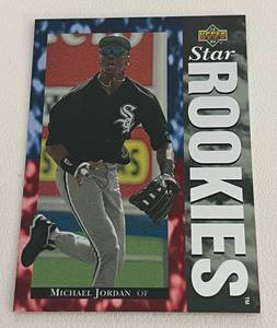 lot 244 image: Michael Jordan RC 1994 Upper Deck Star Rookies #19 MJs Rookie Baseball Card