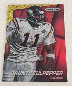 lot 246 image: Daunte Culpepper Refractor Prizm - 2014 Prizm #120 Minnesota Vikings Football Card