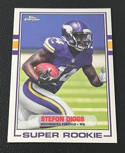 lot 320 image: Stefon Diggs RC - 2015 Topps Chrome Minnesota Vikings Rookie Football Card