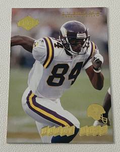 lot 322 image: Randy Moss RC 1998 Collectors Edge #101A Minnesota Vikings Rookie Football Card