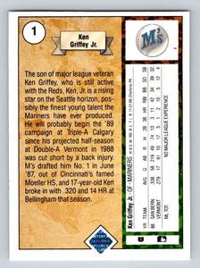 Ken Griffey Jr RC - 1989 Upper Deck #1 Iconic Vintage Baseball Rookie Card