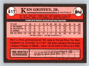 lot 119 image: Ken Griffey Jr RC - 1989 Topps Traded #41T Rookie Vintage Baseball Card